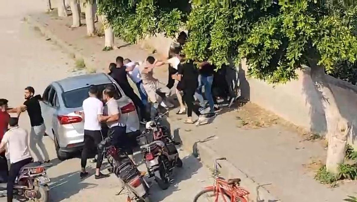 Hatay'da Sokak Kavgası Kameralara Yansıdı