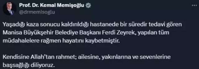 Ferdi Zeyrek neden öldü? 3 gündür hastanede tedavi görüyordu