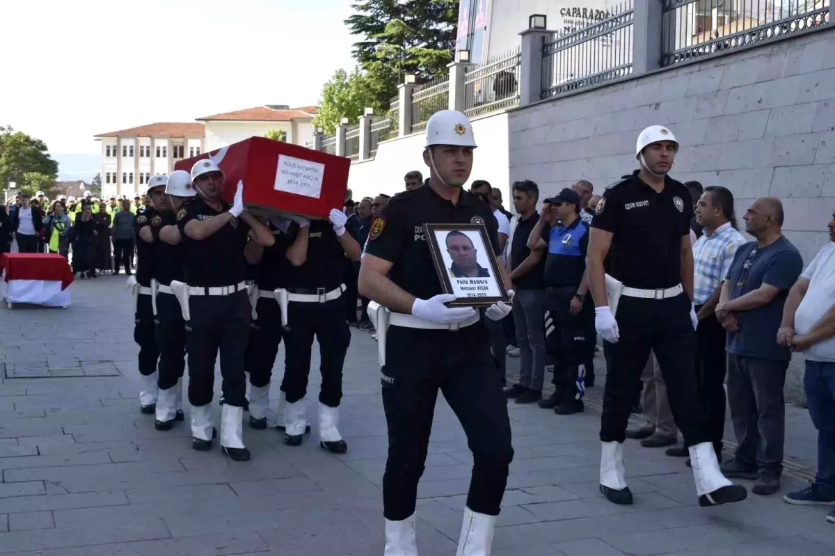 Kastamonu'da Trafik Polisi Mehmet Küçük İçin Tören Düzenlendi
