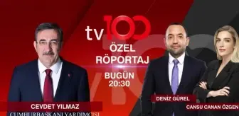 Cumhurbaşkanı Yardımcısı Cevdet Yılmaz, tv100'e konuk oluyor! tv100 Özel Röportajı saat 20:30'da