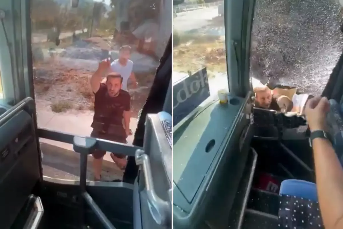 Didim'de tur otobüsüne saldırı: 4 gözaltı