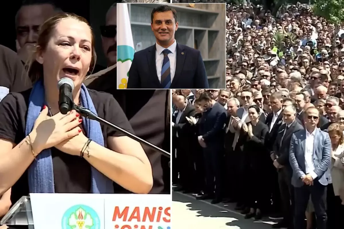Ferdi Zeyrek'in eşi, alanda toplanan binlerce kişiden helallik istedi