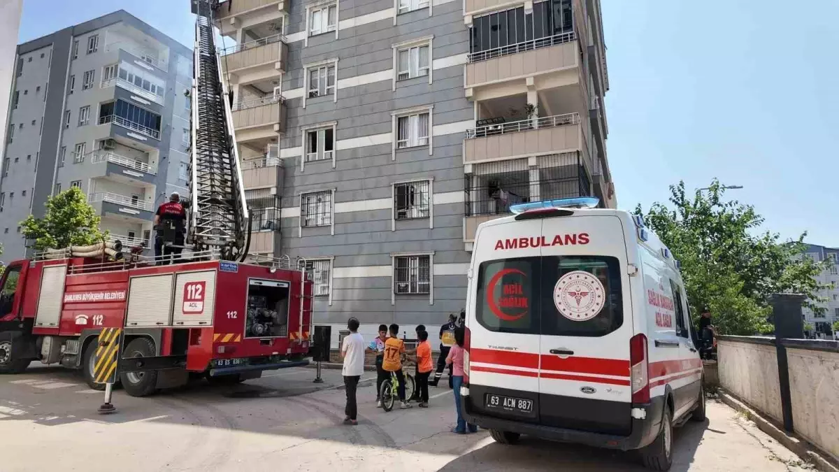 Siverek'te aparman yangını korkuttu