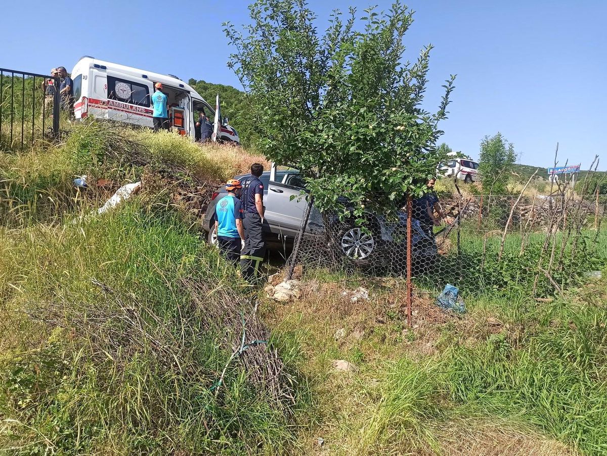 Bingöl'de Otomobil Şarampole Yuvarlandı: 2 Yaralı