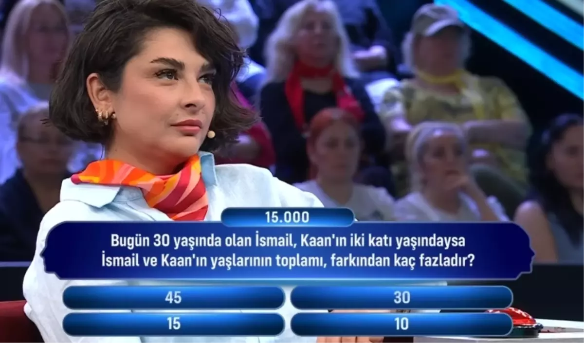 Bugün 30 yaşında olan İsmail, Kaan'ın iki katı yaşındaysa İsmail ve Kaan'ın yaşlarının toplamı, farkından kaç fazladır?
