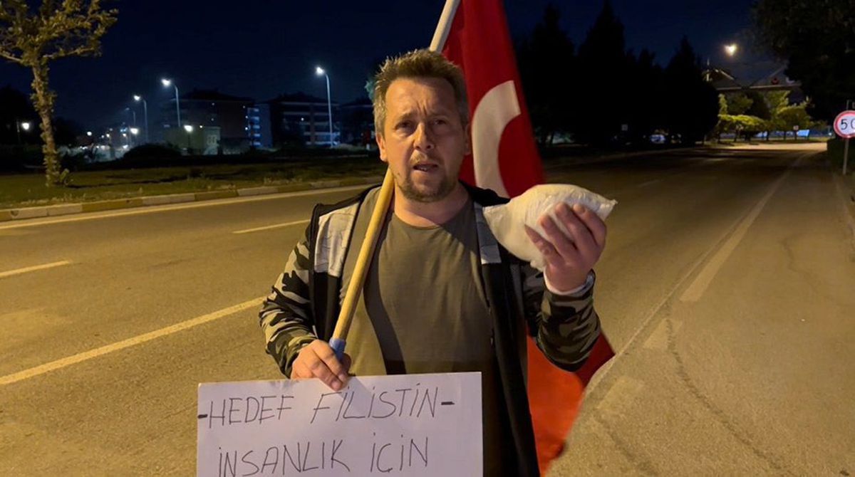 İrfan Başkaya'nın Gazze İçin Yürüyüşü
