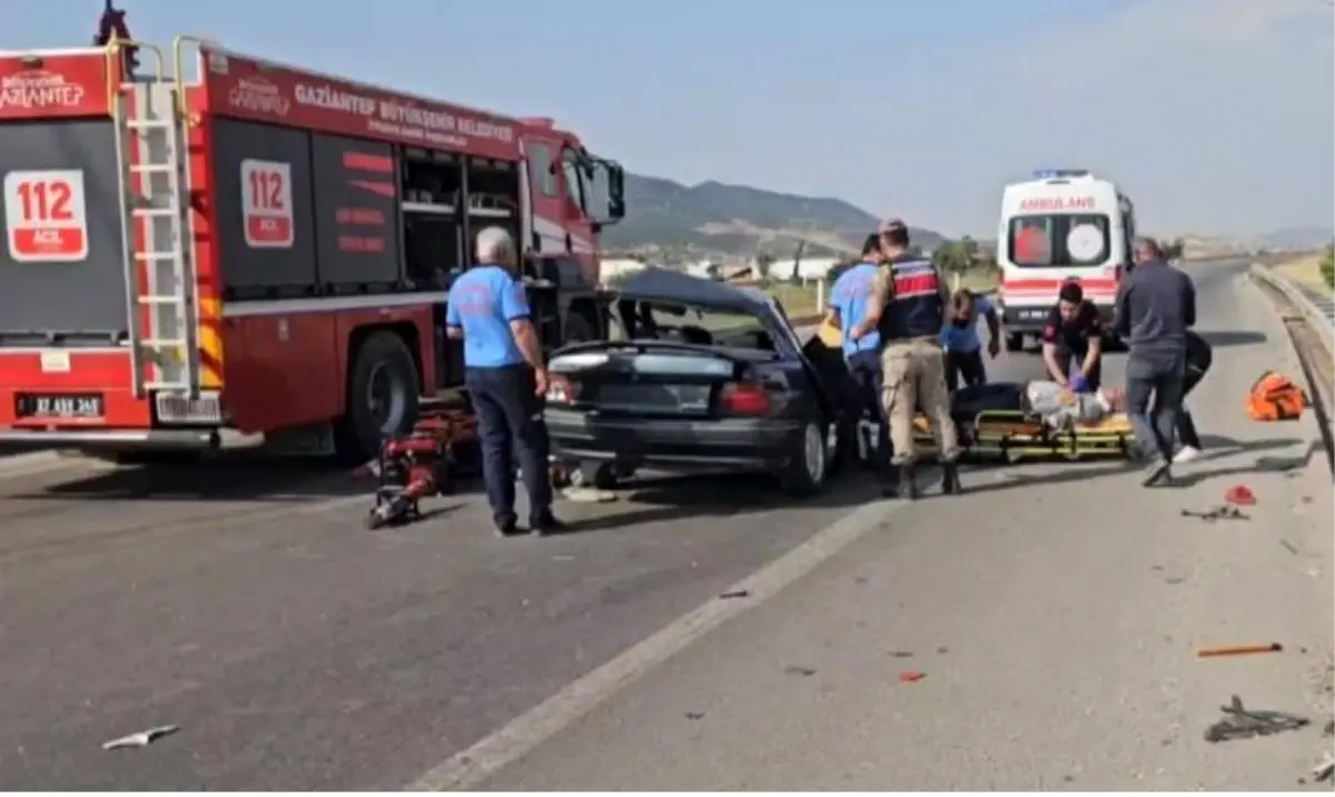 Gaziantep'te Kaza: 1 Ölü, 2 Yaralı