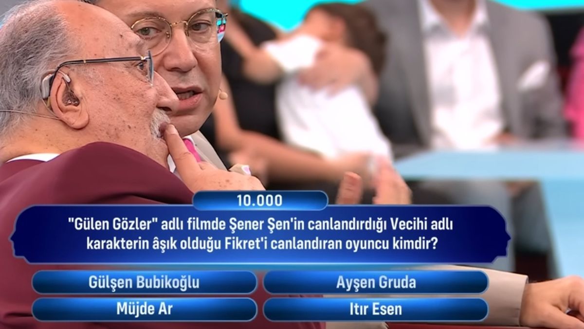 'Gülen Gözler' adlı filmde Şener Şen'in canlandırdığı Vecihi adlı karakterin âşık olduğu Fikret'i canlandıran oyuncu kimdir?