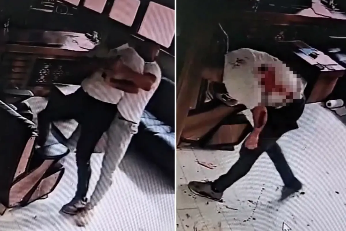 Kalfa, yanında çalıştığı müteahhidi böyle öldürdü! Dehşet anları kamerada