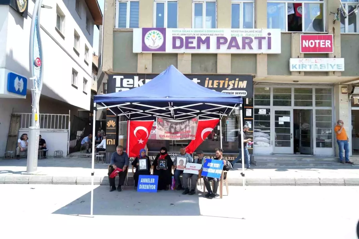 Muş'ta evlat nöbeti sürüyor: Aileler barış sürecinden umutlu