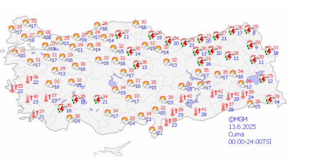 13 HAZİRAN ANKARA HAVA DURUMU || Ankara'da hava nasıl olacak? Ankara günlük ve 5 günlük hava durumu tahmini!