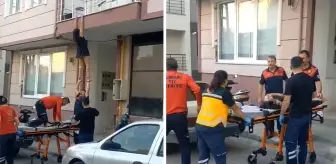 'İntihar' ihbarında bulundu, ekipler ayrılacağı sırada balkondan atlamaya kalkıştı