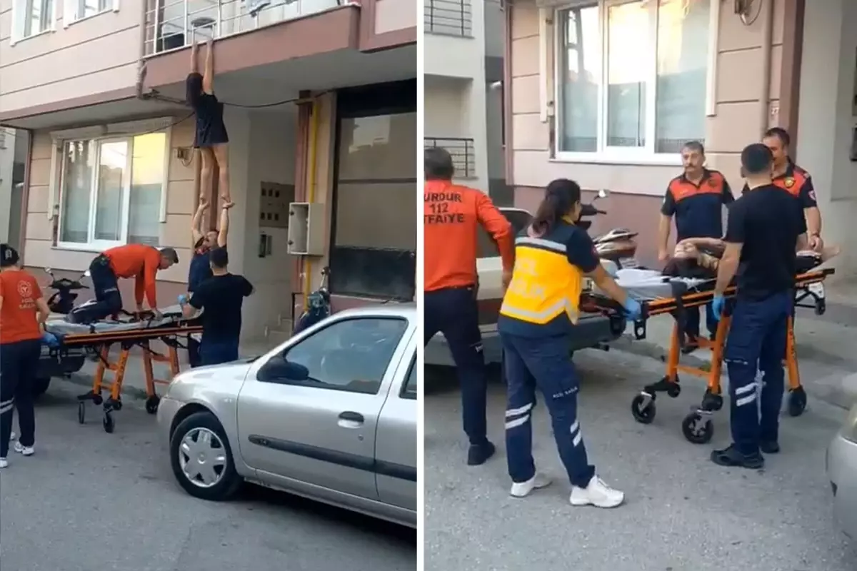'İntihar' ihbarında bulundu, ekipler ayrılacağı sırada balkondan atlamaya kalkıştı