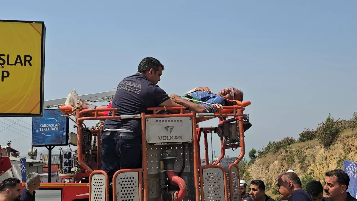 Kozan'da Elektrik Akımına Kapılan Adam Yaralandı