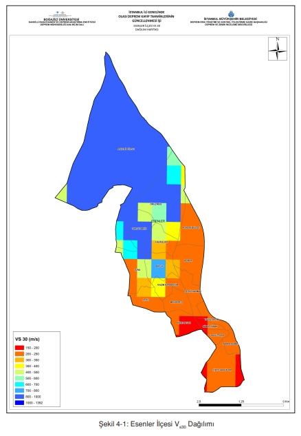 Esenler deprem risk haritası! Esenler depreme dayanıklı mı, deprem bölgesi mi?