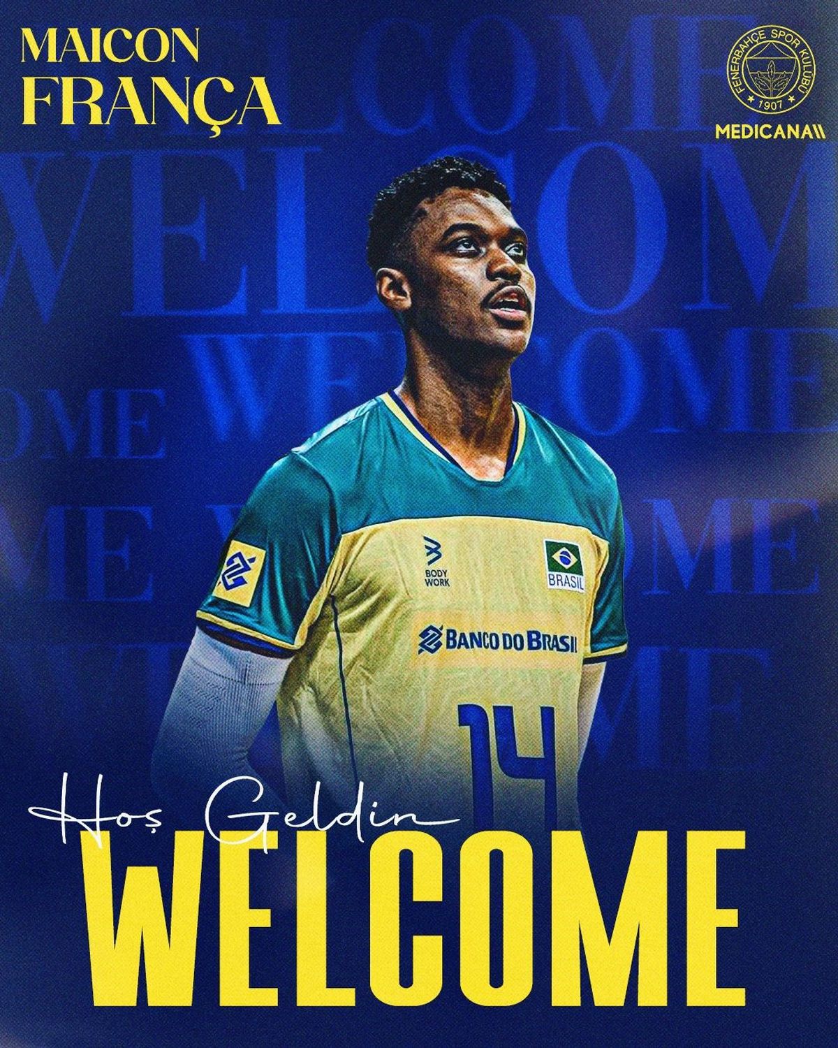 Fenerbahçe Voleybol Takımı, Brezilyalı Smaçör Maicon França'yı Kadrosuna Kattı