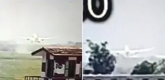 Hindistan'daki uçak kazasından yeni görüntüler! Saniyeler içinde çakılmış