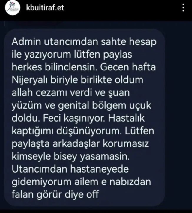 HIV allegations had become a topic! Look at the footage from Karabük University