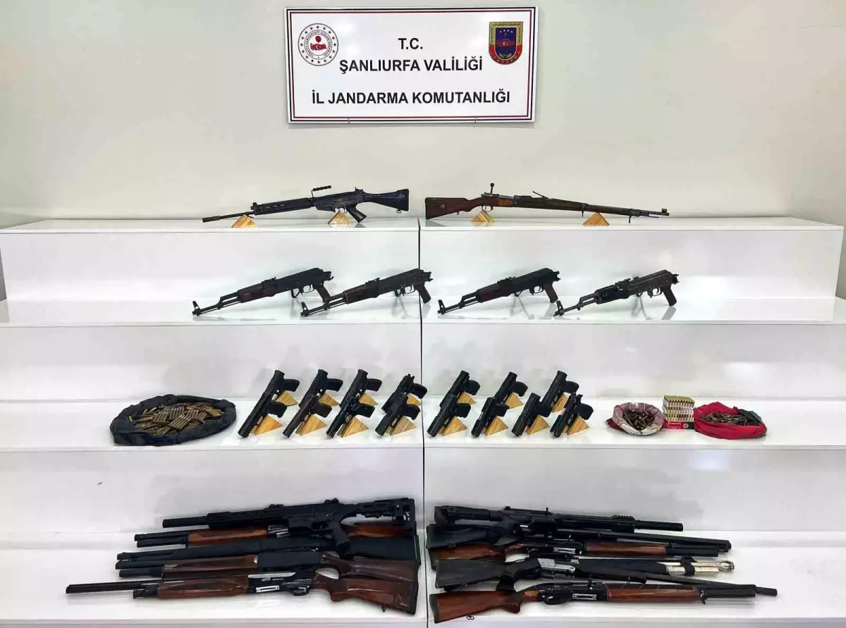 Viranşehir'de Jandarma Operasyonu: Çok Sayıda Silah Ele Geçirildi
