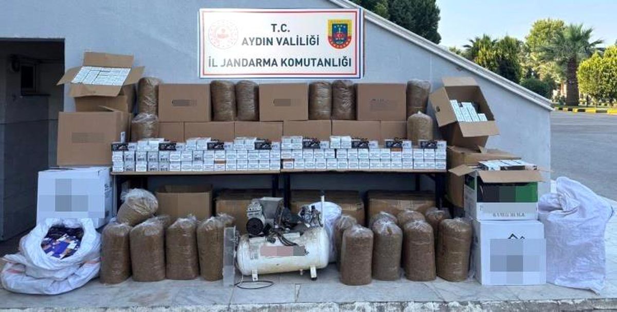 Aydın'da Büyük Sigara Kaçakçılığı Operasyonu: 1.1 Milyon Makaron Ele Geçirildi