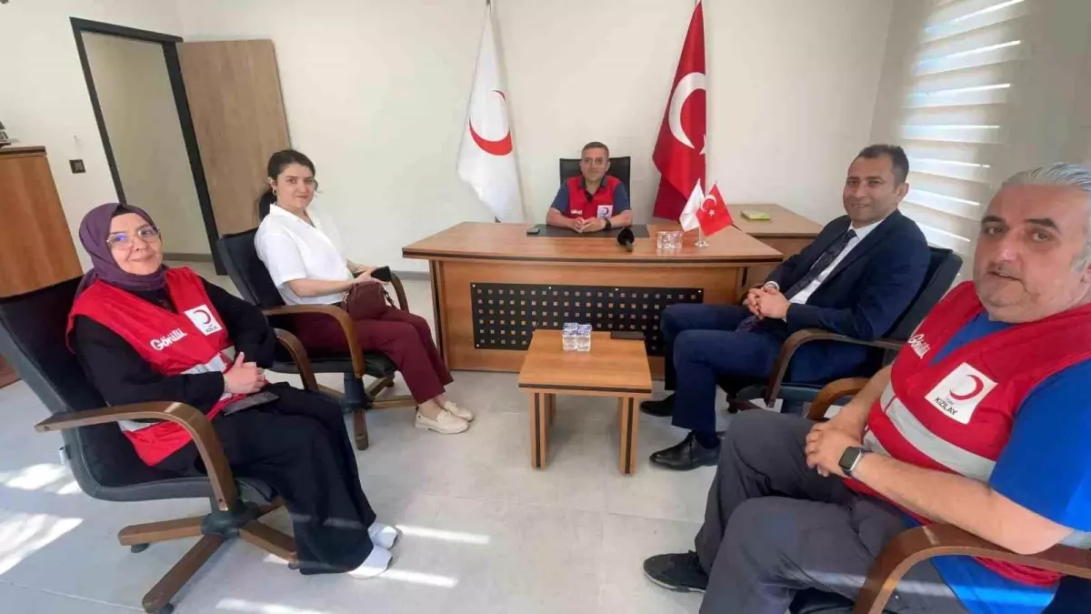 Denetimli Serbestlik Müdürü İsa Küçük'ten Kızılay Bartın Şube Başkanı Nihat Yalçın'a Ziyaret