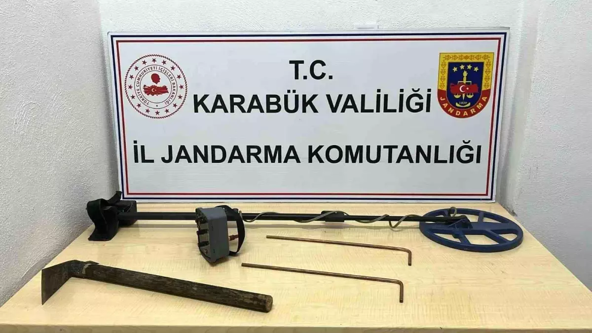 Safranbolu'da İzinsiz Define Arayan 5 Kişi Yakalandı