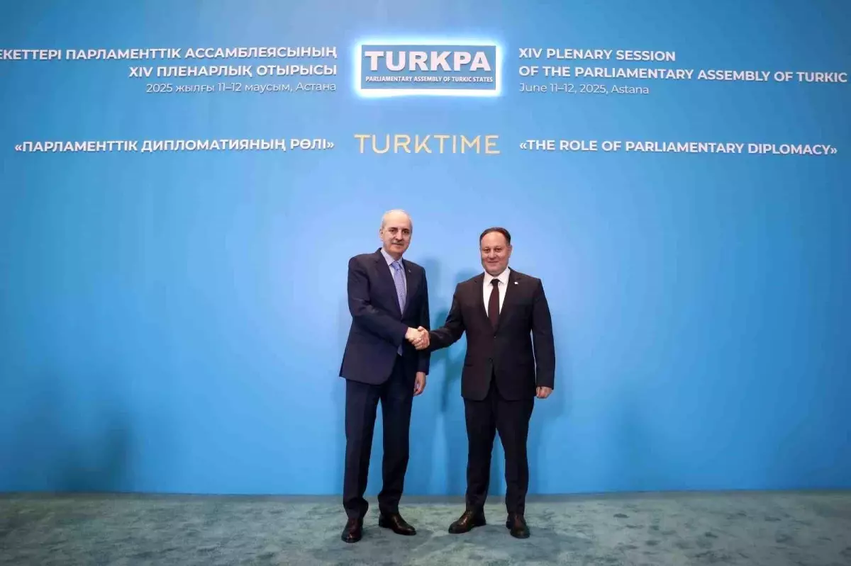 TBMM Başkanı Kurtulmuş, KKTC Cumhuriyet Meclisi Başkanı Öztürkler ile görüştü