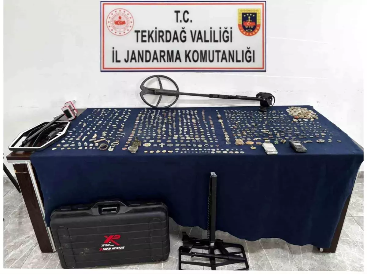 Tekirdağ'da Tarihi Eser Kaçakçılığı Operasyonu