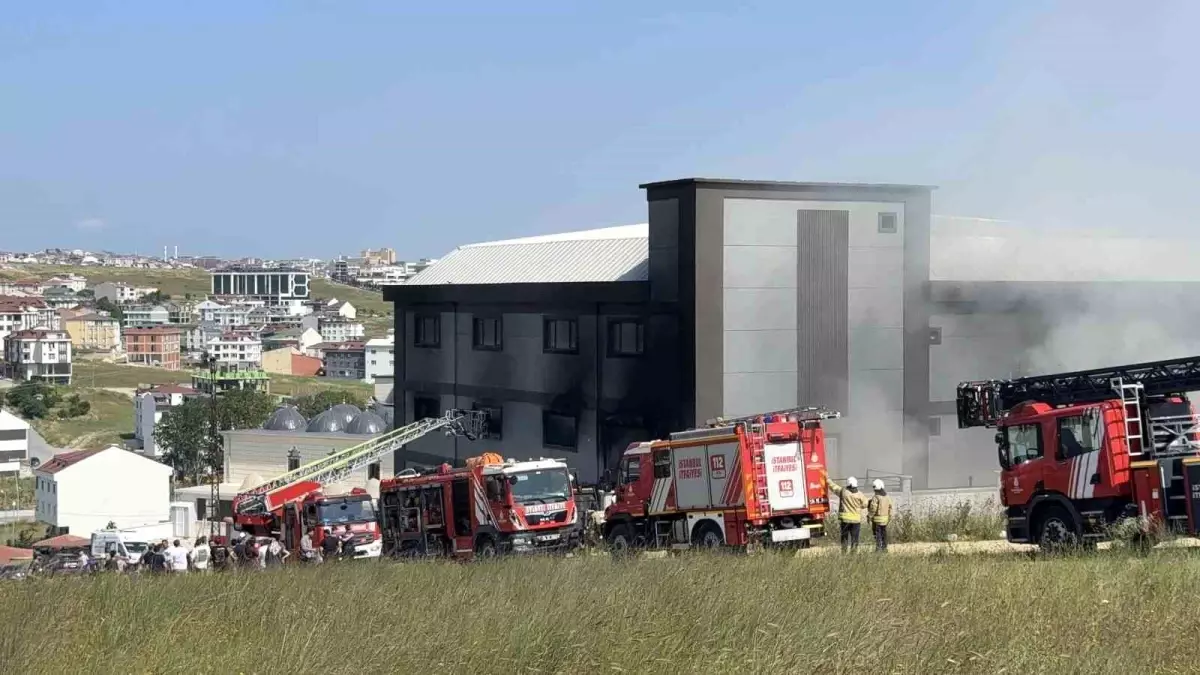 İstanbul'da Terlik Fabrikasında Yangın: 2 Saatte Kontrol Altına Alındı