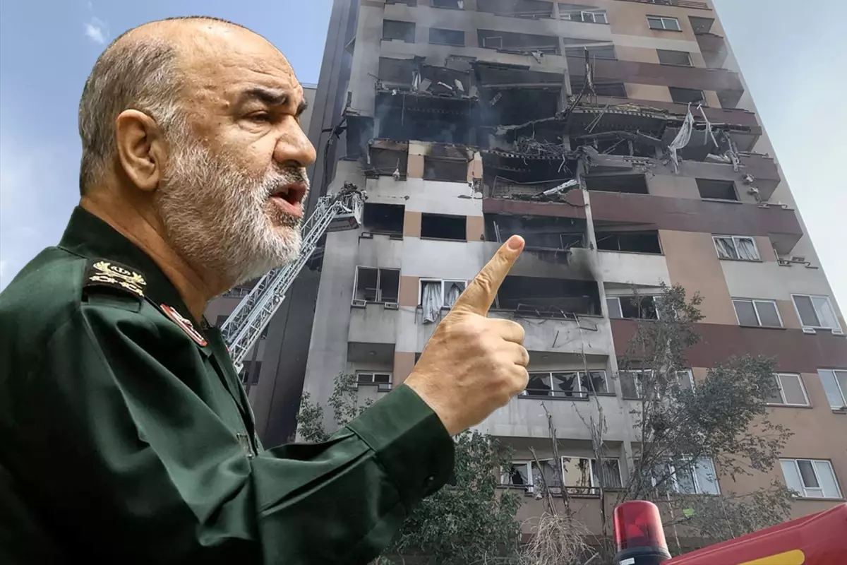 Devrim Muhafızları Komutanı'nın öldürüldüğü bina ilk kez görüntülendi