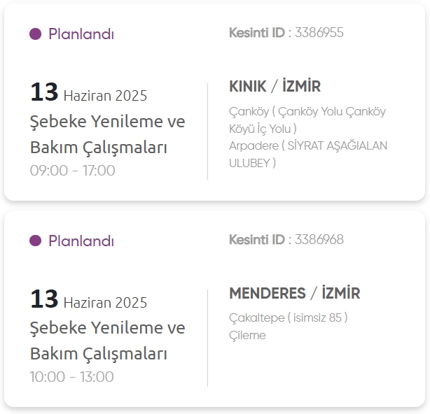 İzmir GEDİZ elektrik kesintisi! 13 Haziran İzmir'de elektrik kesintisi ne zaman bitecek, elektrikler ne zaman gelecek?
