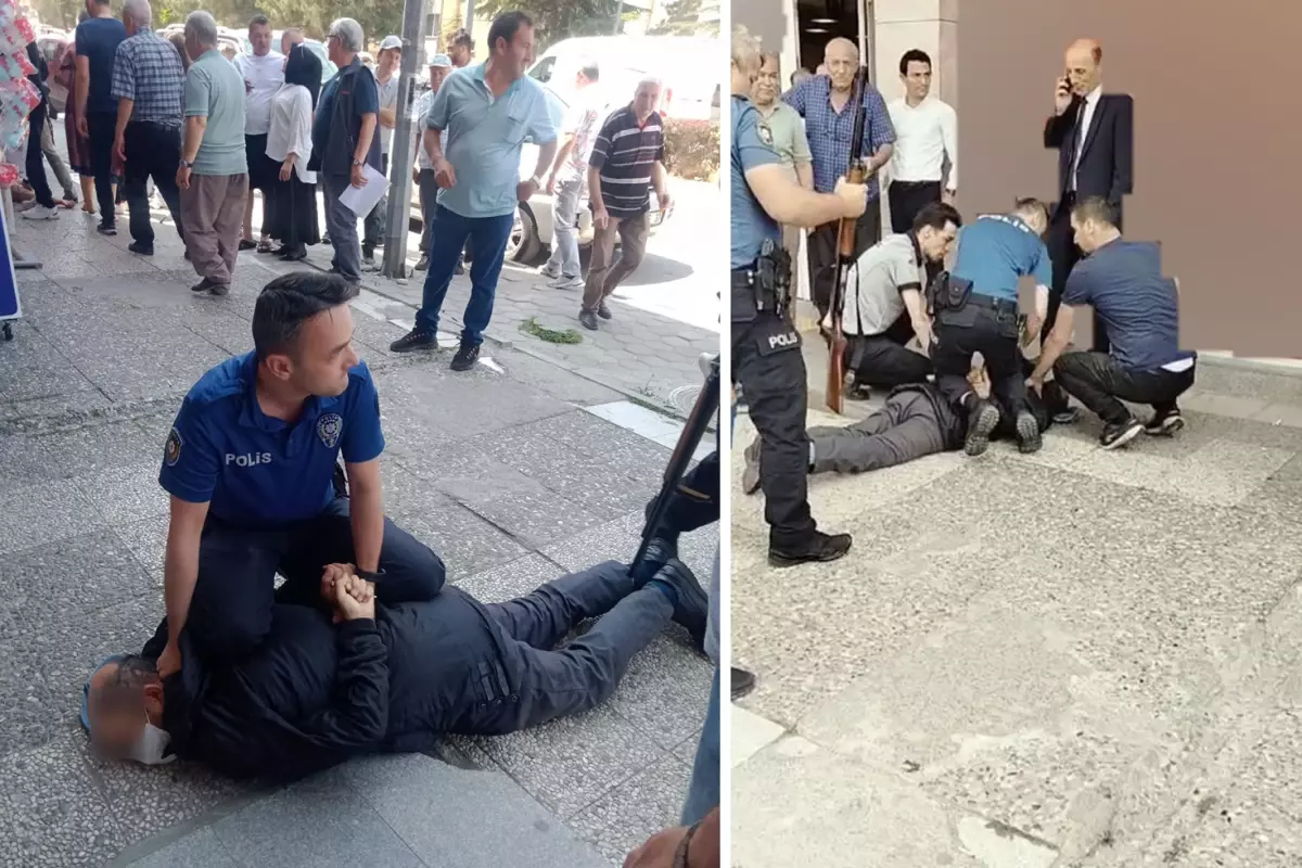 Kredi verilmeyince pompalı tüfekle bankayı bastı