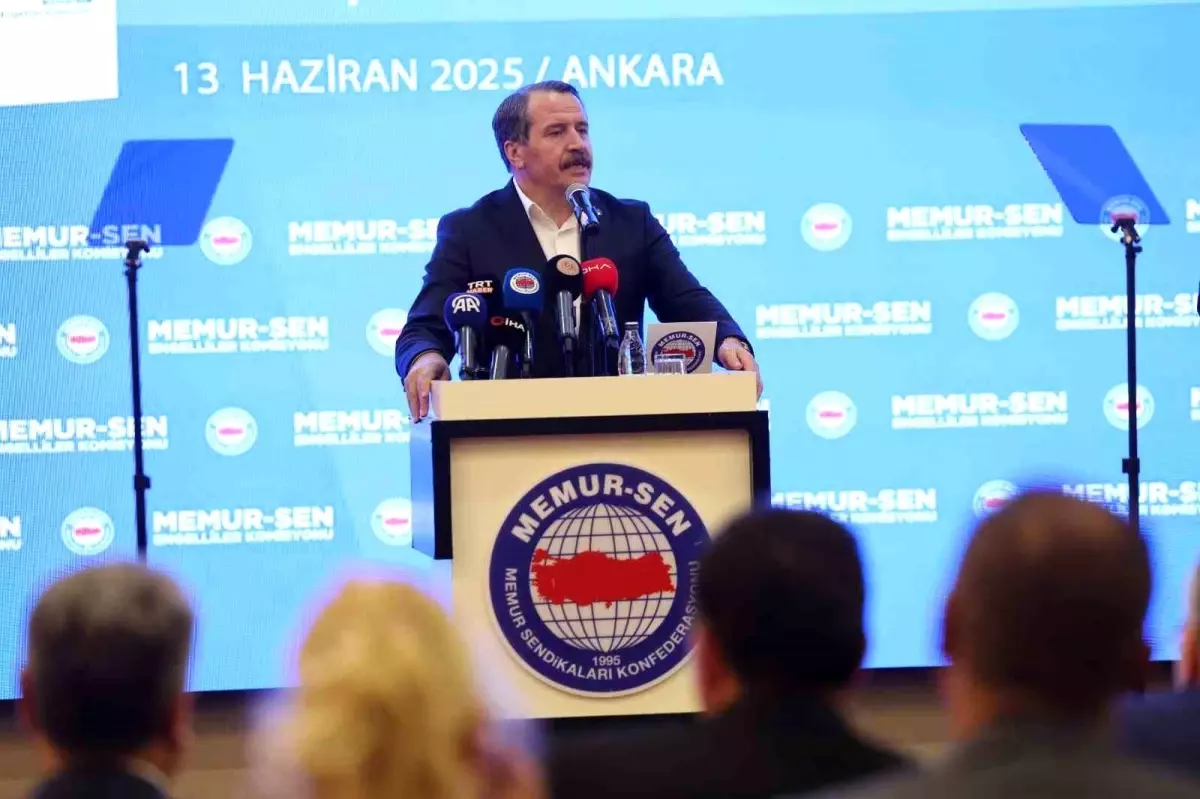 Memur-Sen Genel Başkanı Yalçın: 'Gelir vergisinde engelli kamu görevlileri için muafiyet tamamen sağlanmalıdır'