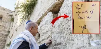 Netanyahu İran'a yönelik saldırıdan önce Ağlama Duvarı'na not bıraktı