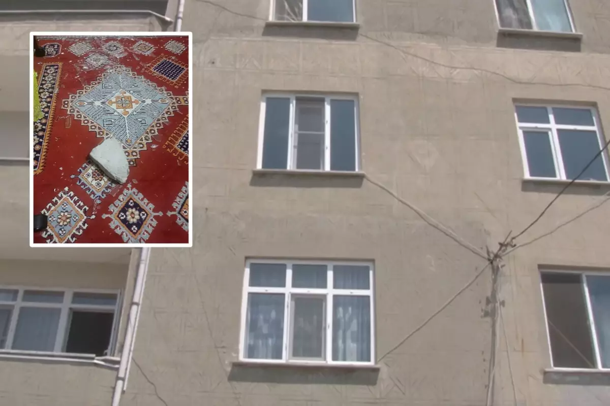 Bina sahibi kiracıların ayakkabıları ve kargolarını çaldı, camlarına taş fırlattı