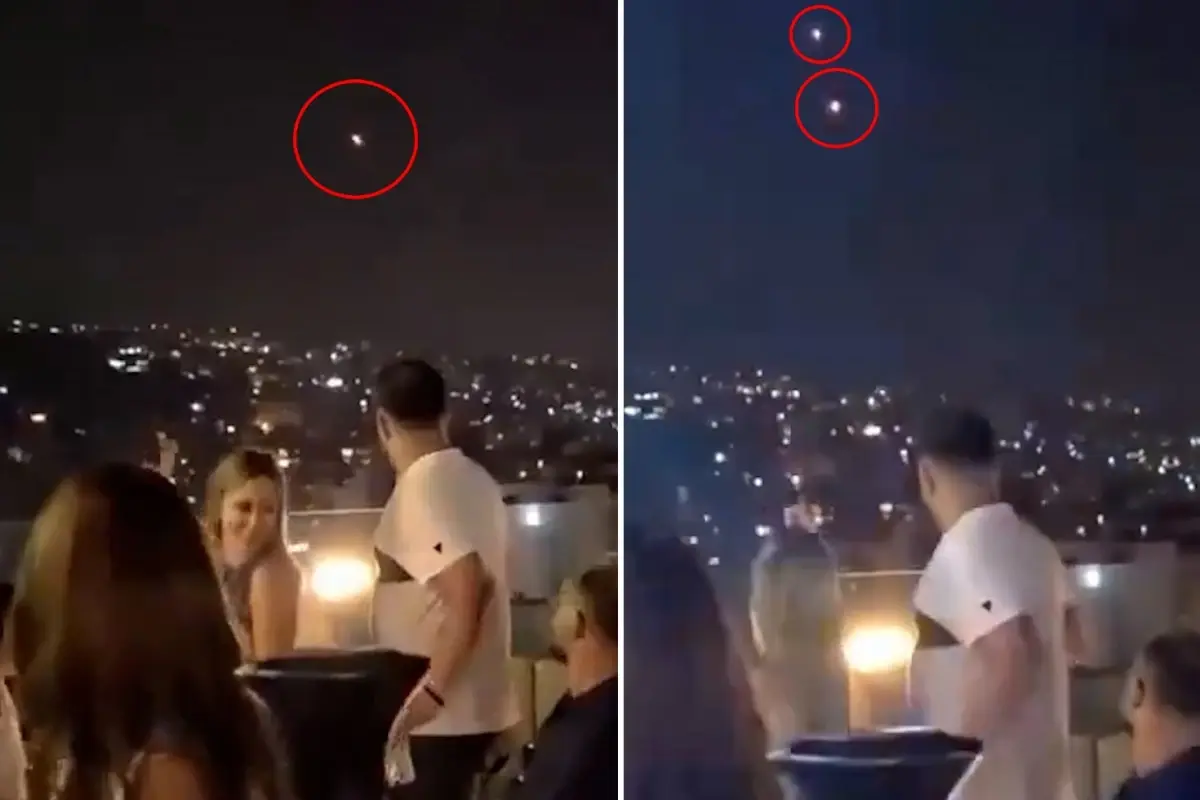 Gece kulübünde eğlendikleri esnada üzerlerinden İran'ın füzeleri geçti