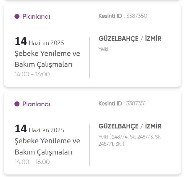 İzmir GEDİZ elektrik kesintisi! 14 Haziran İzmir'de elektrik kesintisi ne zaman bitecek, elektrikler ne zaman gelecek?