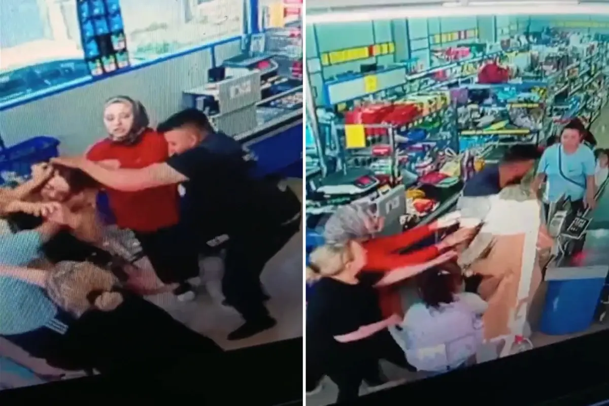 Markette kadını saçlarından tutup yerde yumrukladı! Yaptığı yanına kalmadı