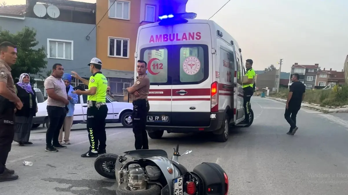 Kütahya'da Motosiklet Kazası: Sürücü Yaralandı