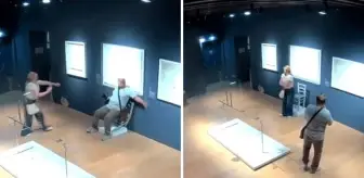 Turist, fotoğraf çekmek için üzerine oturduğu kristal sandalyeyi parçaladı