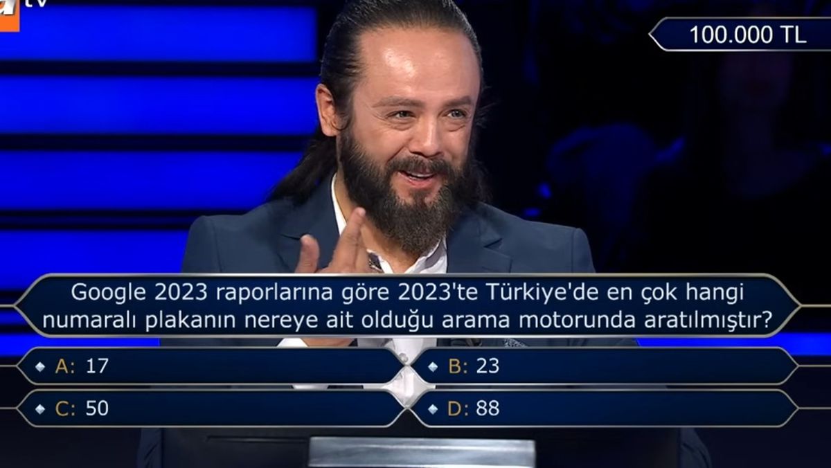 88 plaka hangi il (Kim Milyoner Olmak İster)?