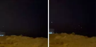 İran'ın İsrail'e fırlattığı füzeler Hatay'dan görüldü