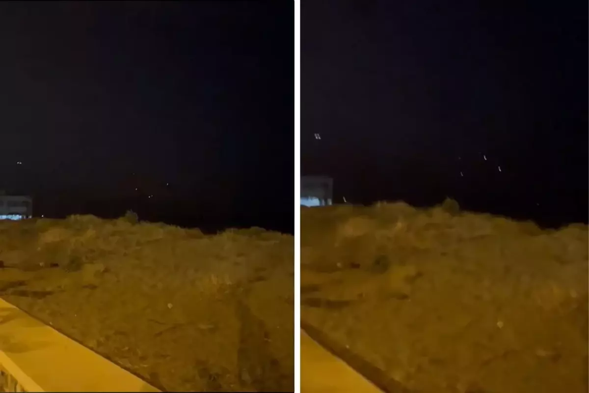 İran'ın İsrail'e fırlattığı füzeler Hatay'dan görüldü