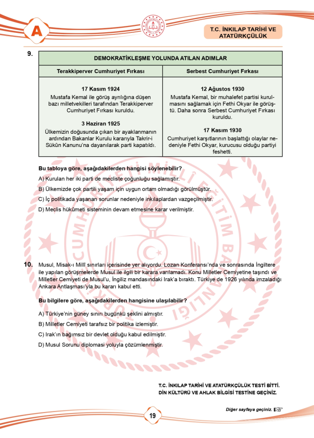 LGS soru cevapları! 2025 LGS Türkçe, Matematik, Fen Bilimleri, İnkılap Tarihi, İngilizce, Din Kültürü SÖZEL -SAYISAL soru cevapları PDF indir – oku!