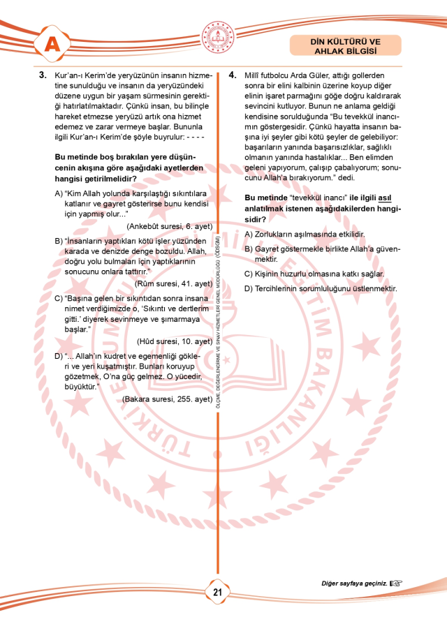 LGS soru cevapları! 2025 LGS Türkçe, Matematik, Fen Bilimleri, İnkılap Tarihi, İngilizce, Din Kültürü SÖZEL -SAYISAL soru cevapları PDF indir – oku!