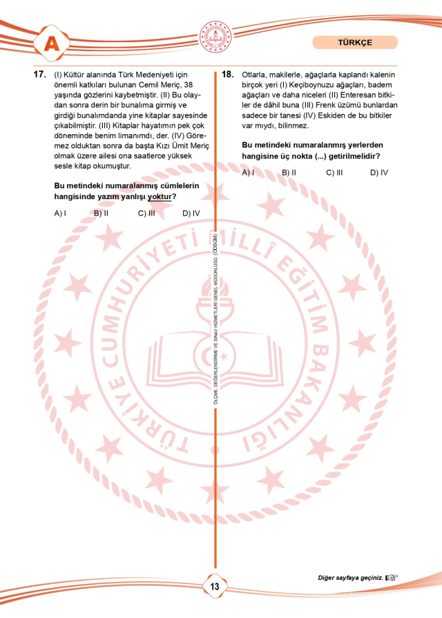 LGS soru cevapları! 2025 LGS Türkçe, Matematik, Fen Bilimleri, İnkılap Tarihi, İngilizce, Din Kültürü SÖZEL -SAYISAL soru cevapları PDF indir – oku!