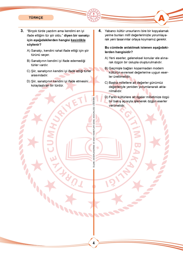 LGS soru cevapları! 2025 LGS Türkçe, Matematik, Fen Bilimleri, İnkılap Tarihi, İngilizce, Din Kültürü SÖZEL -SAYISAL soru cevapları PDF indir – oku!