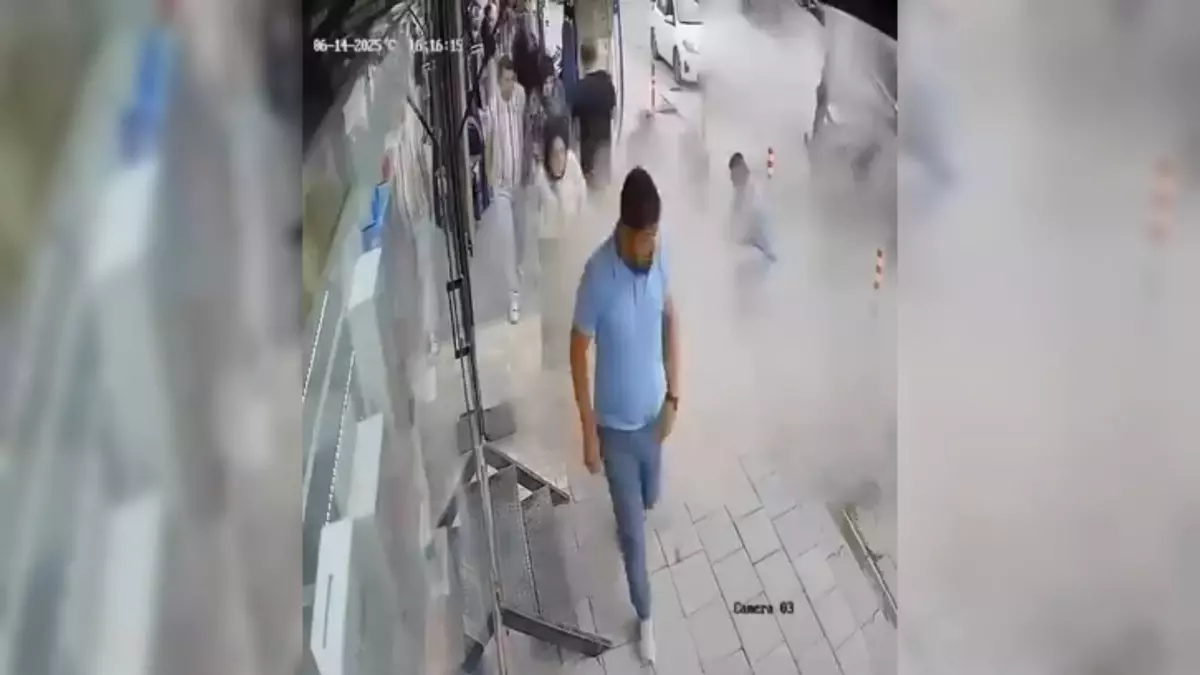 Malatya'da TIR Lastiği Patladı, Panik Anları Kamerada