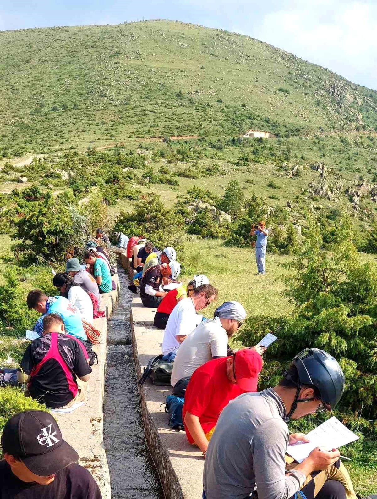 Kayseri'de Tek İp Boyu Dağcılık Eğitimi Tamamlandı