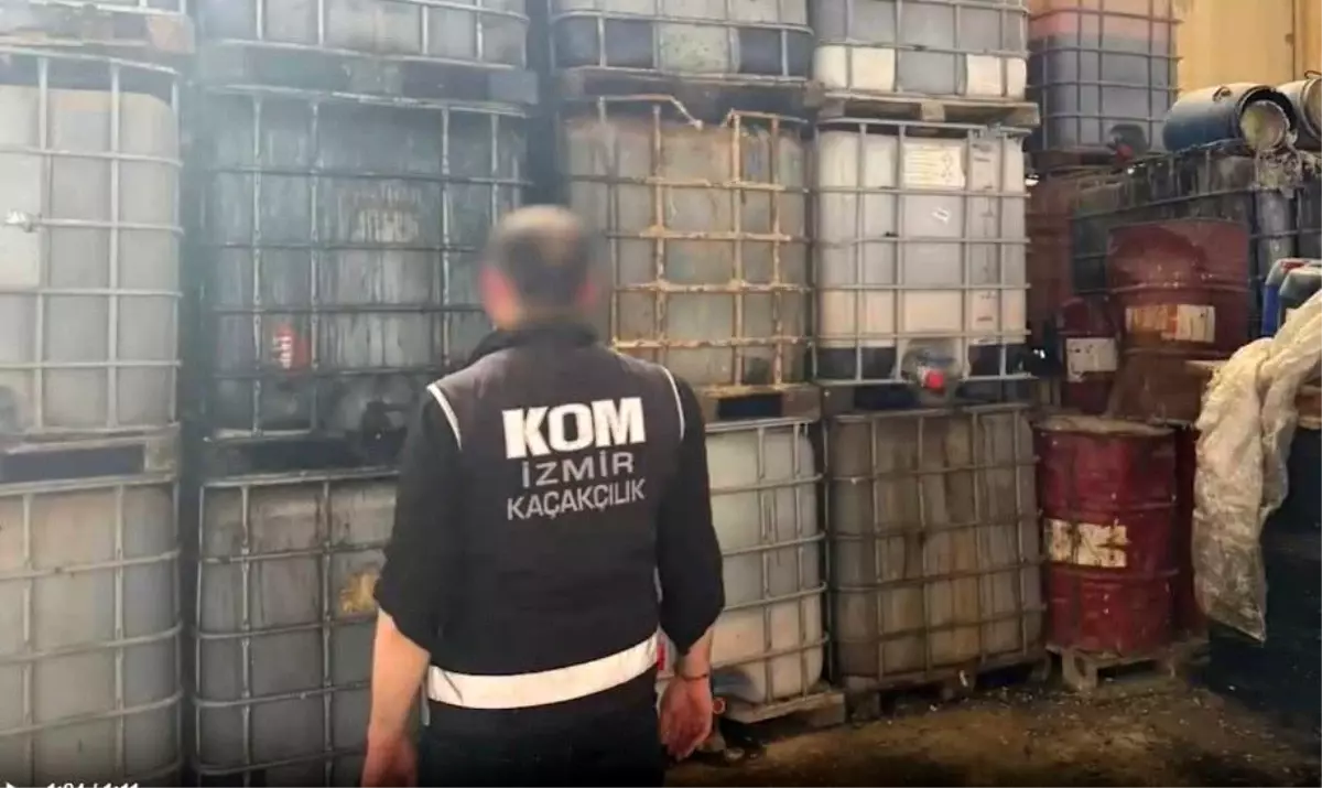 İzmir'de 30 Milyon TL Değerinde 613 Ton Kaçak Akaryakıt Ele Geçirildi
